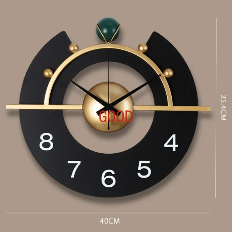 Home Decor Three-dimensional Wall Mounted Clock Wall Decoration Hanging Watch Living Room Decoration Light Luxury Clock