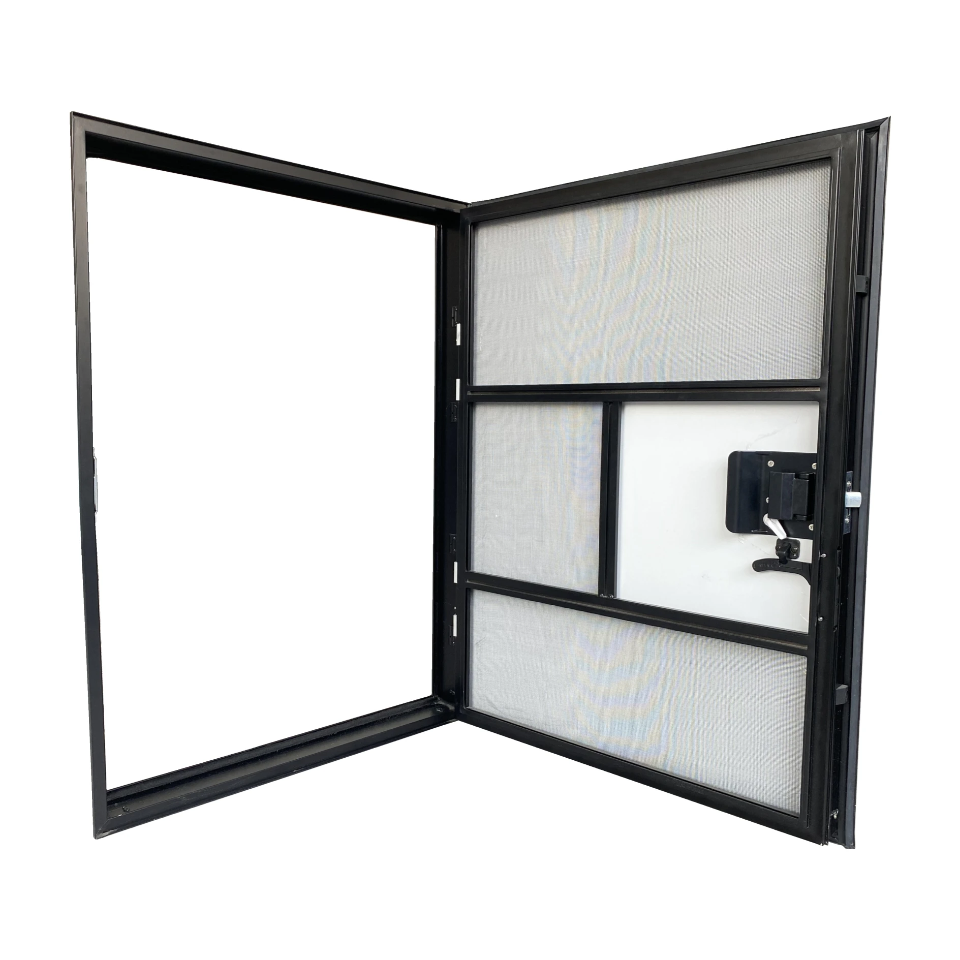 2025 Tongfa إطار من سبائك الألومنيوم لا نافذة RV متنقل قافلة مقطورة معدات التخييم الباب مع قفل نقطة واحدة #5