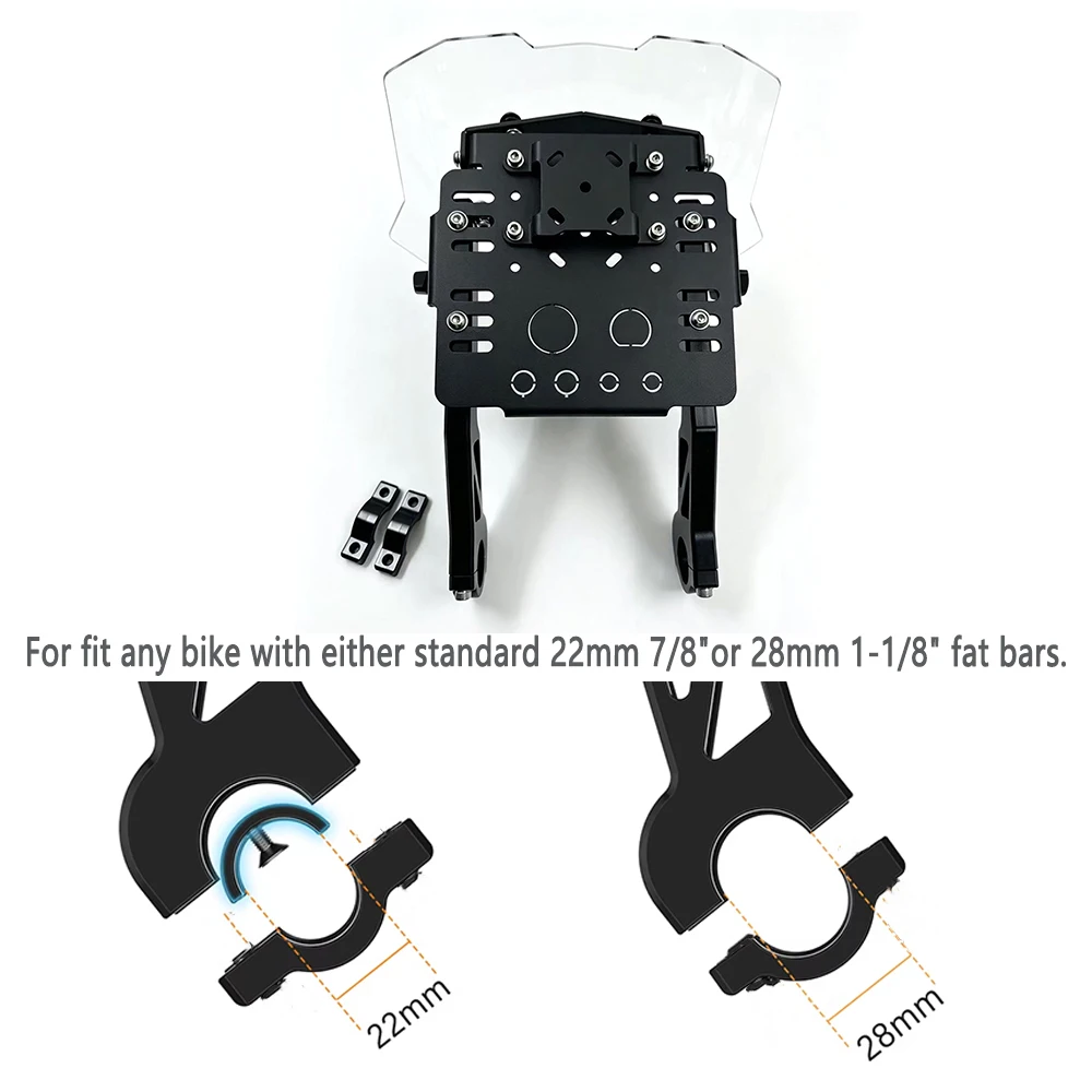 For Husqvarna 701 Enduro Supermoto GasGas SM/ES 700 2009-2024 GPS Mount Bracket Fairing Kit For Honda XR650L 1993-2024