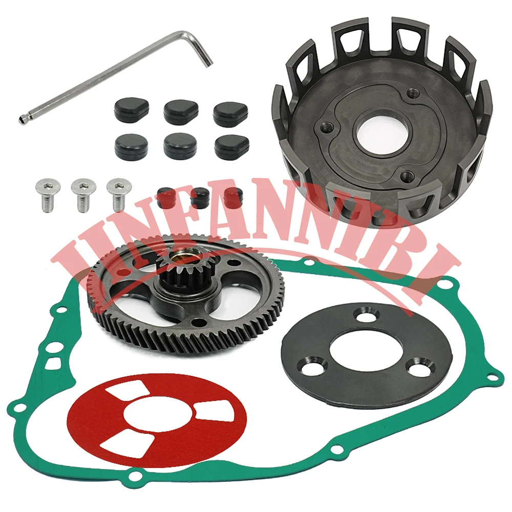 CNC Billet Clutch Basket Gear Kit & Gasket for Yamaha Blaster 200 YFS200 1988-2000 2001 2002 2003 2004 2005 2006