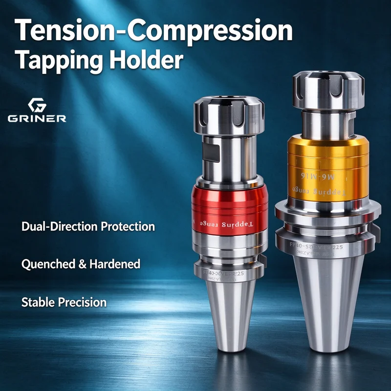 GRINER BT40 Micro Compensation Thread Cutting Tool Handle - TER VER ETP Bidirectional Floating Extension-Type Flexible Thread