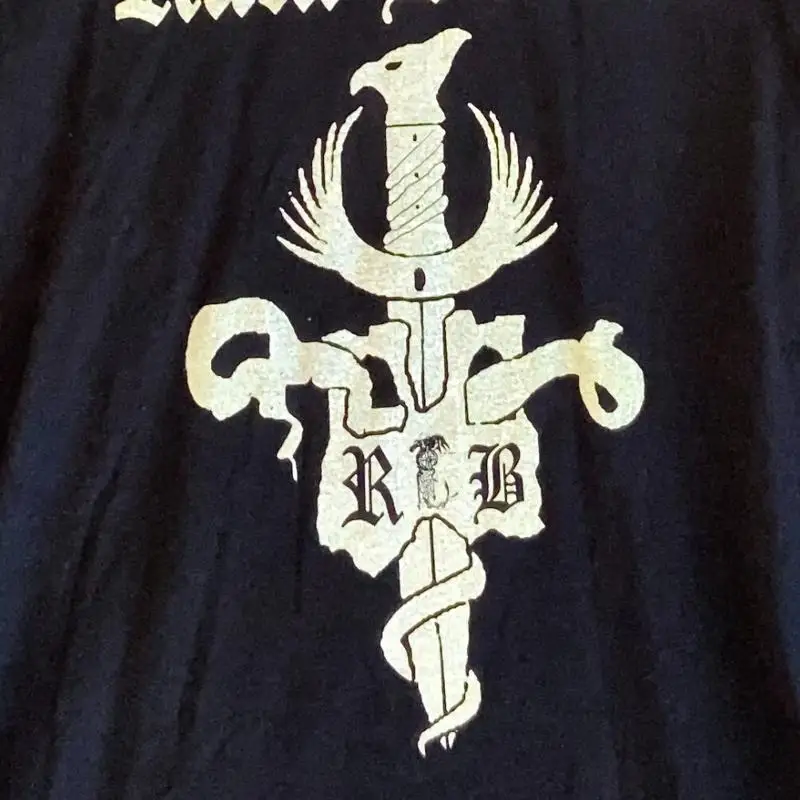 Camiseta Rata Blanca Metal Goth para hombre concierto grande