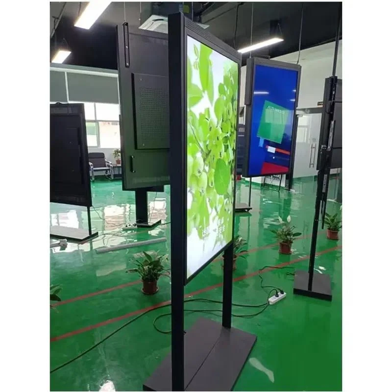 55 65 75inch Standing Vertical Digital Poster Smart Window Display Advertising Player 3000nits High Brightness LCD Menu