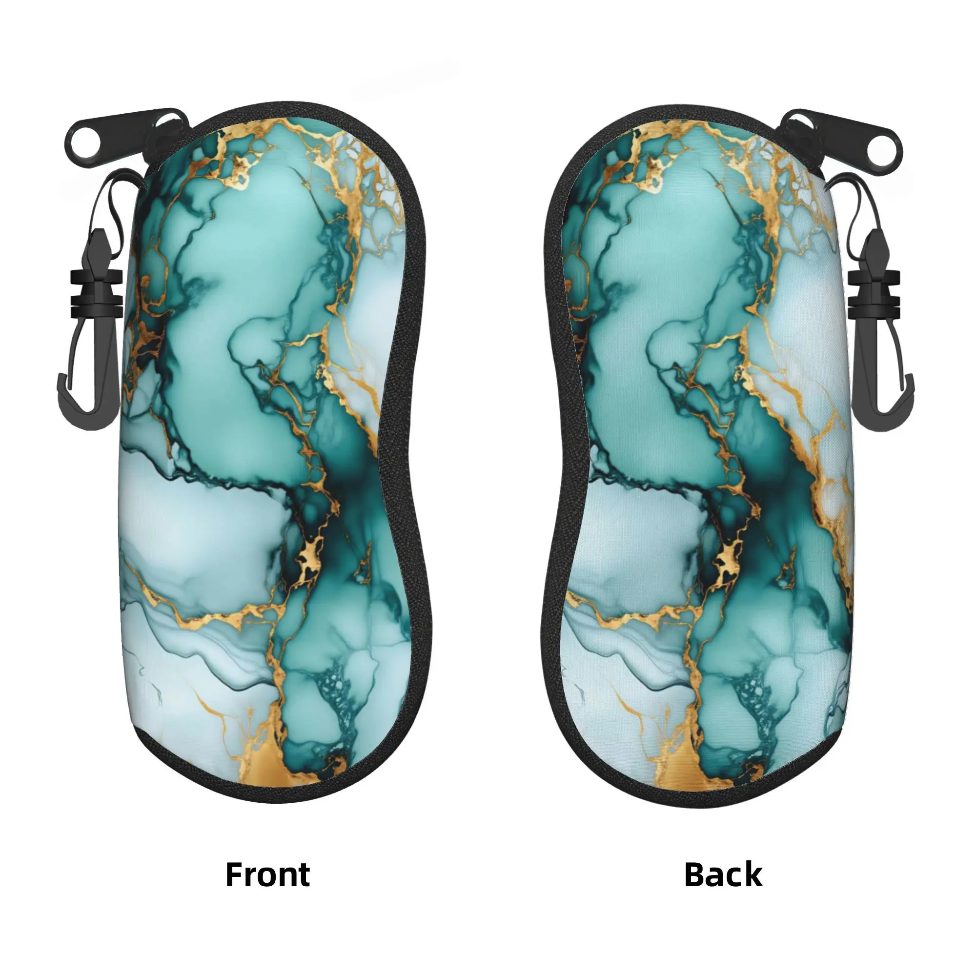 Luxury Marble Texture Glasses Case  Custom Sunglasses Pouch Classic Convenient Eyeglass Protector Men Women Eyewear Box
