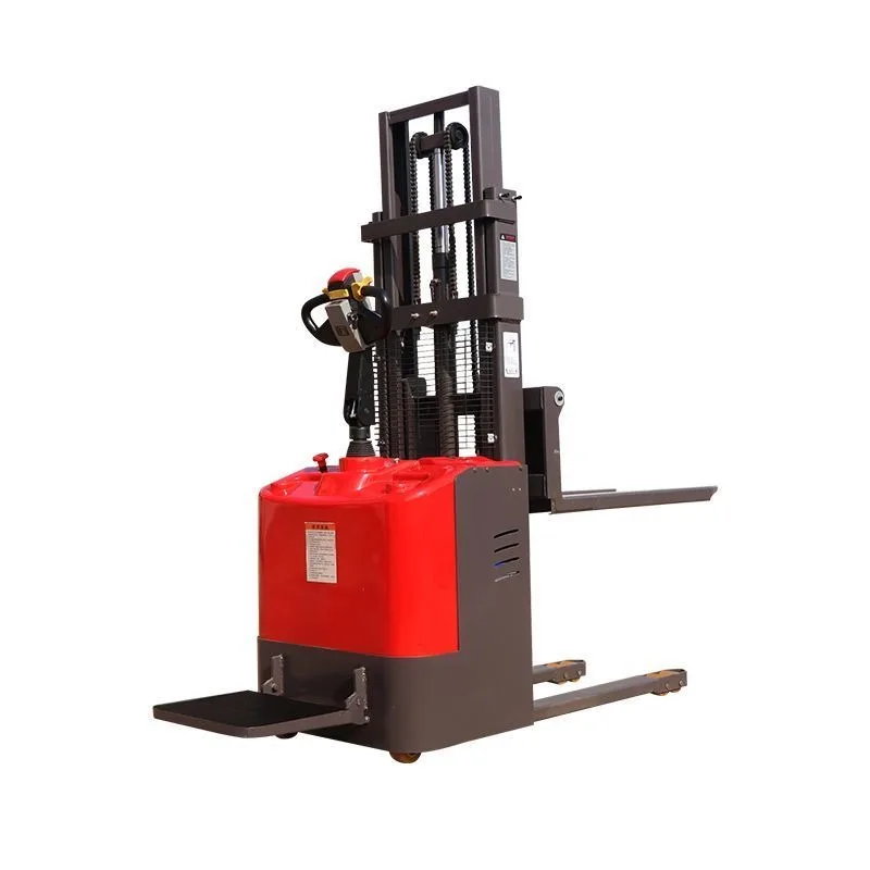 1 Ton 2 Ton Electric Stacker Small Electric Forklift Battery Pallet Stacker Hydraulic Stacker Fully Automatic Lift Truck