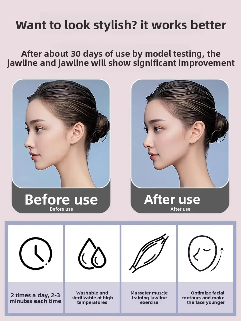 Treinador de yoga facial silicone mascar bola jawline exercitador rosto toner muscular duplo queixo redutor das mulheres dos homens face lift massagem