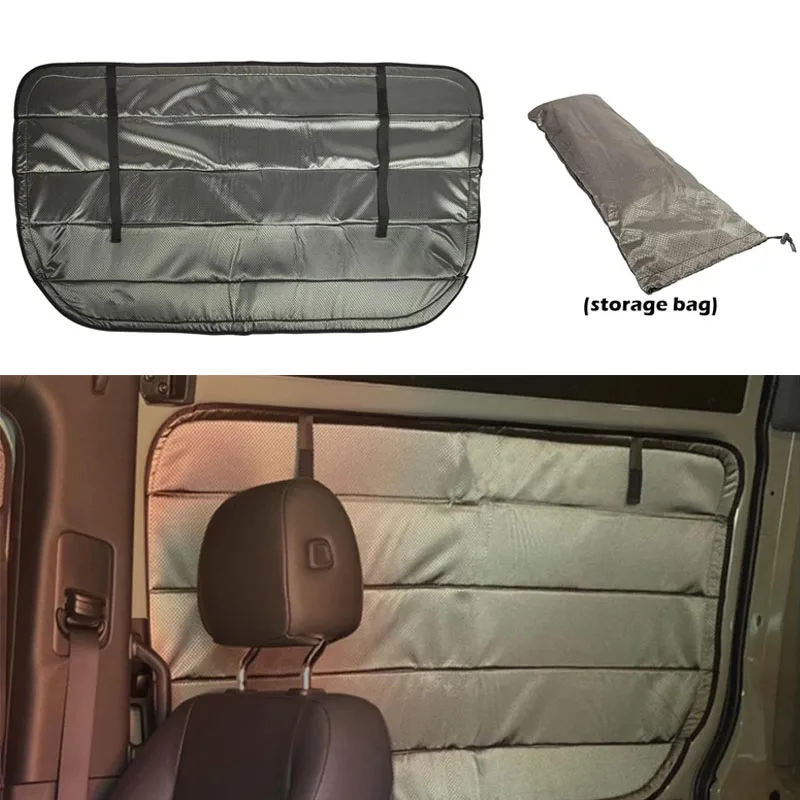 

Insulated Blackout Sliding Door Window Cover for Mercedes-Benz Sprinter Van 2007-2022, Foldable Windshield Sun Shade Cover