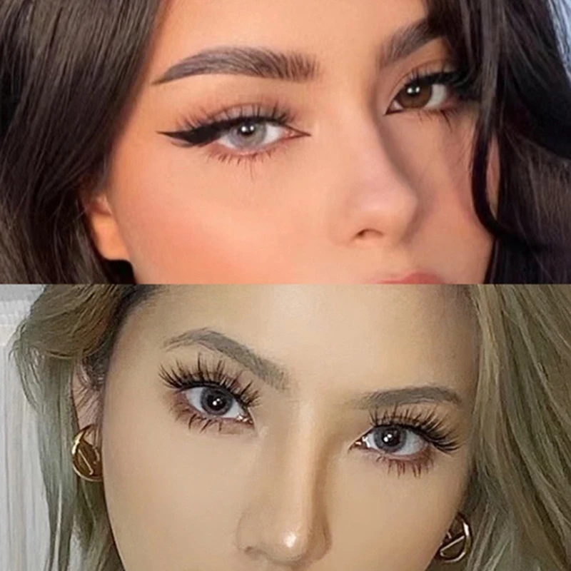 

White Frosted Five Pairs Of Three-dimensional White Thread False Eyelashes Full And Curled