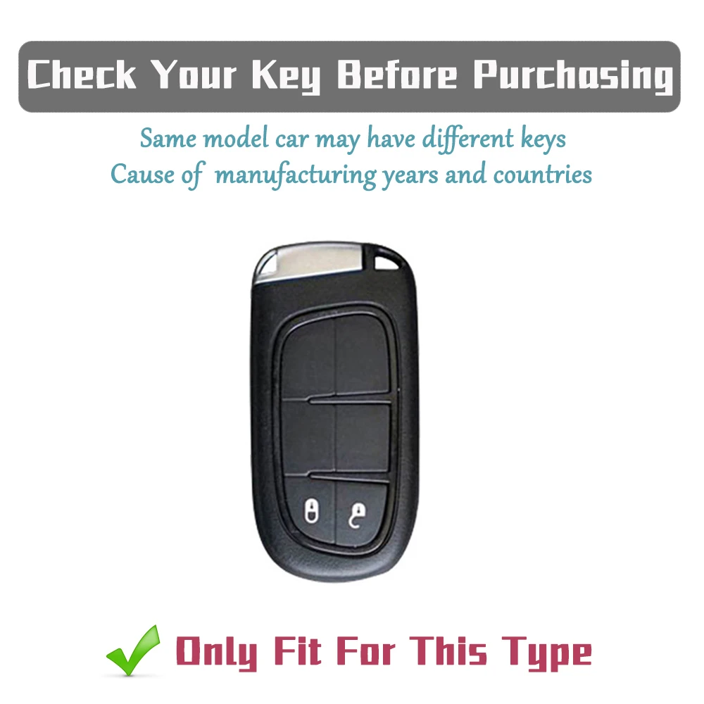 Car Key Cover for Jeep Wrangler Renegade Compass Grand Cherokee Chrysler 300C Dodge 2 Buttons TPU Full Protection Case Key Chain