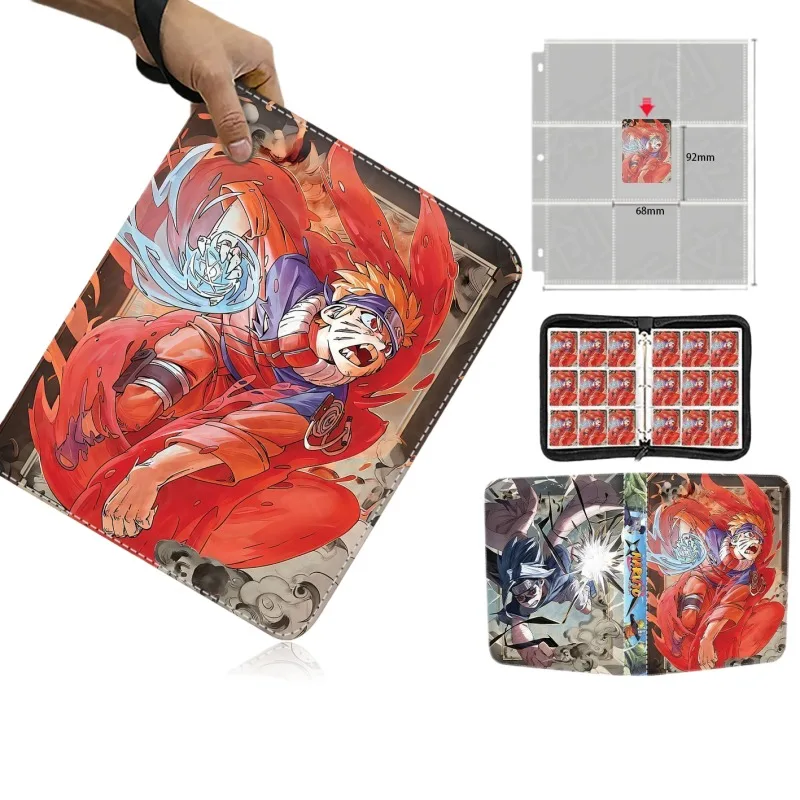 

Новая коллекционная карточная книга-альбом NARUTO Uzumaki: модный держатель для карточек, аниме-аксессуар, подарок