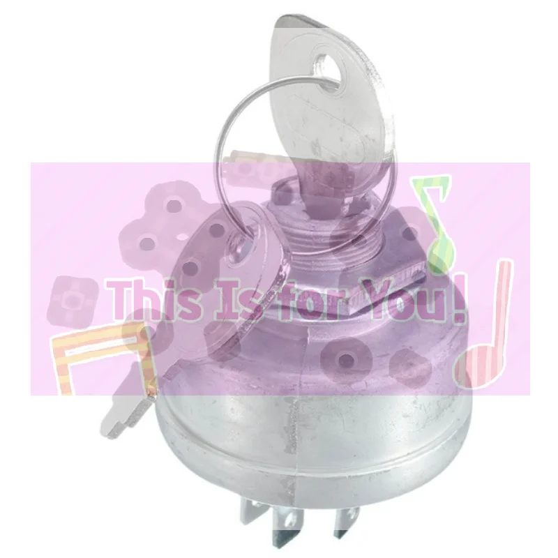 【MA】Lawn Mower Ignition Starter 5 Spade Terminal Engine Starter Switch Switch with Key for 725-0267 725-0267A 925-0267 925-0267A