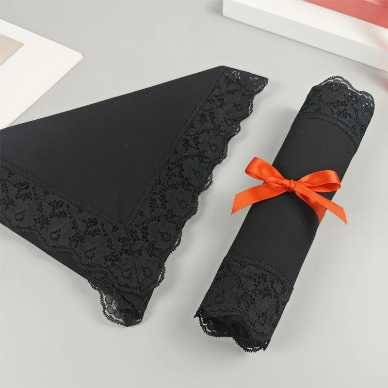 preto-quadrado-desproporcionado-luxuoso-do-lenco-do-algodao-455cm-com-beira-intrincada-10cd-do-laco