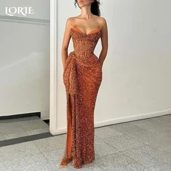 LORIE Formal Evening Dress Saudi Party Dress Prom Dress Sparkly Orange Evening Dress Dresses on Offer Clearance  Cocktail Club