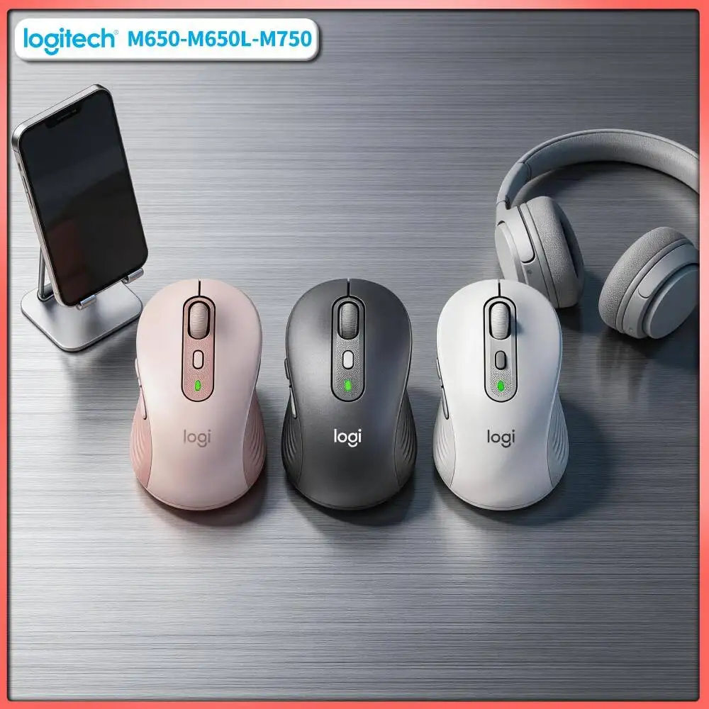 M750 Bluetooth Mouse - Quiet Silent Click Design, SmartWheel Scrolling, 20-Month Battery Life, Study Desk Pick Tool