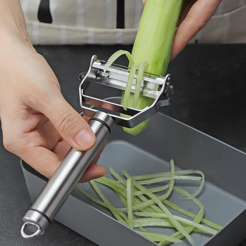 Stainless Steel Vegetable Peeler Potato Carrot Cucumber Grater Fruit Sharp Cutter Julienne Slicer Kitchen Gadget Melon Planer