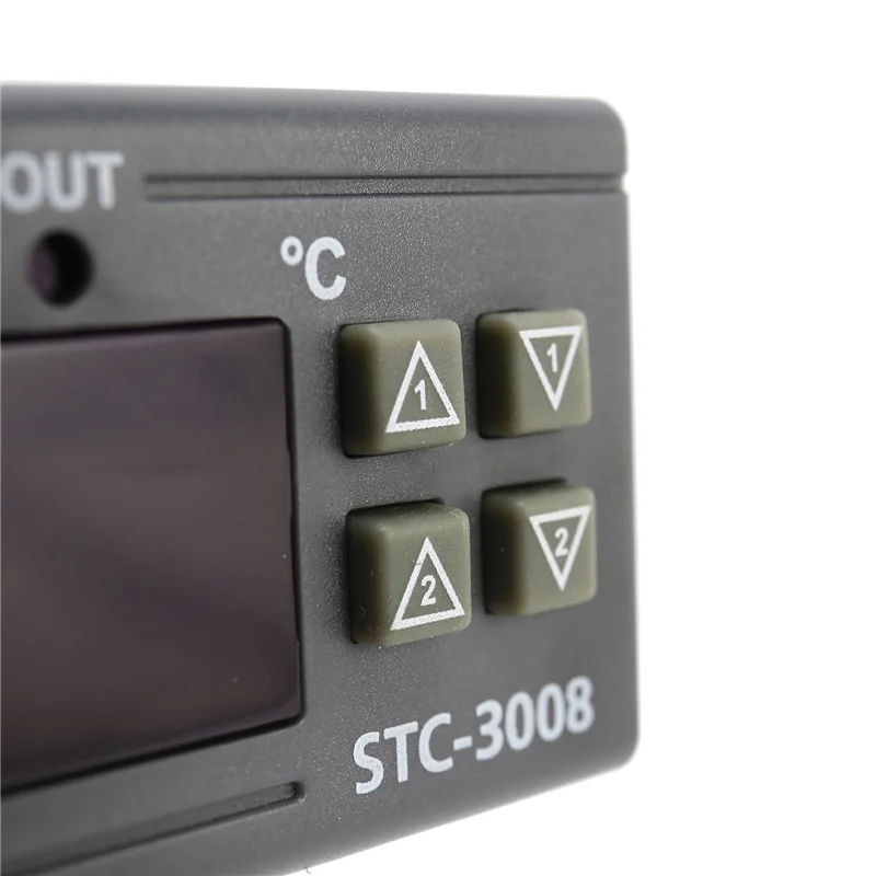 

3X Stc-3008 110-220 В двойной цифровой термостат, регулятор температуры для инкубатора, термостат, гигрометр, осушитель