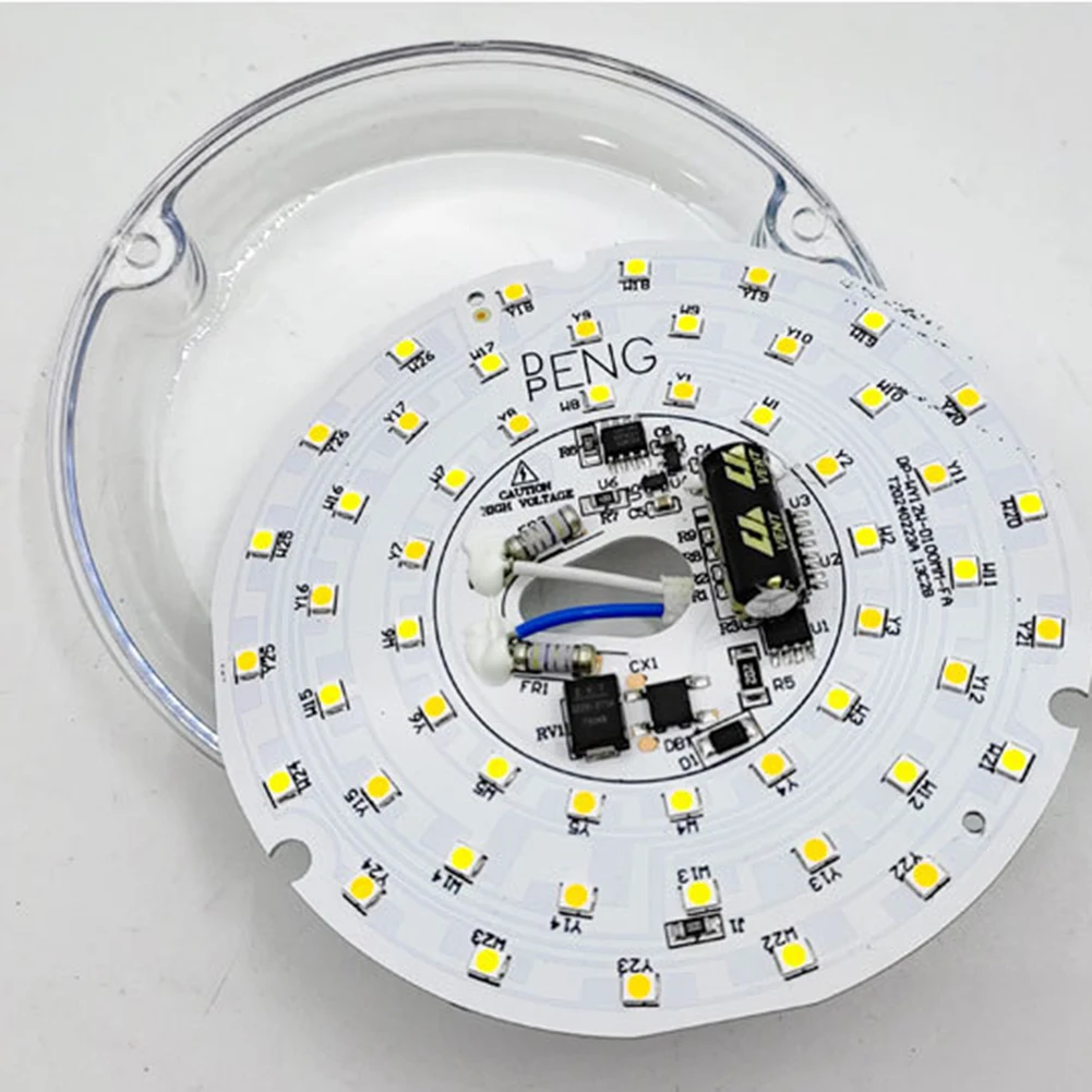 Pannello ad anello LED Cerchio di luce AC 110 V/220 V 15/18/24 W Sostituzione rotonda Scheda da soffitto Lampada circolare Ventilatore da soffitto Modulo LED