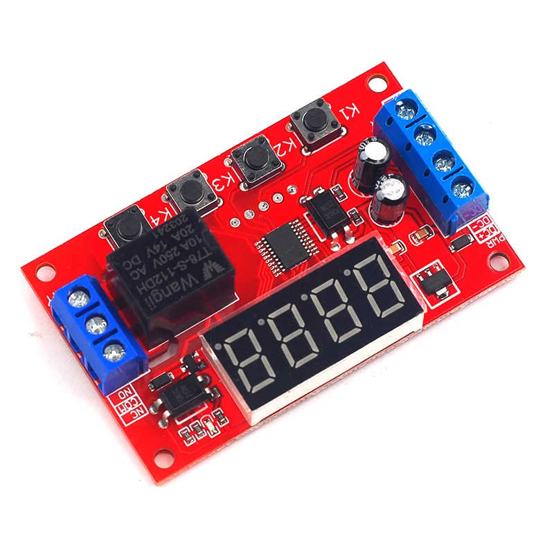 5V/12V/24V LED-Anzeige Zeit verzögerung Relais modul Timing Optokoppler isolierter Impuls zyklus