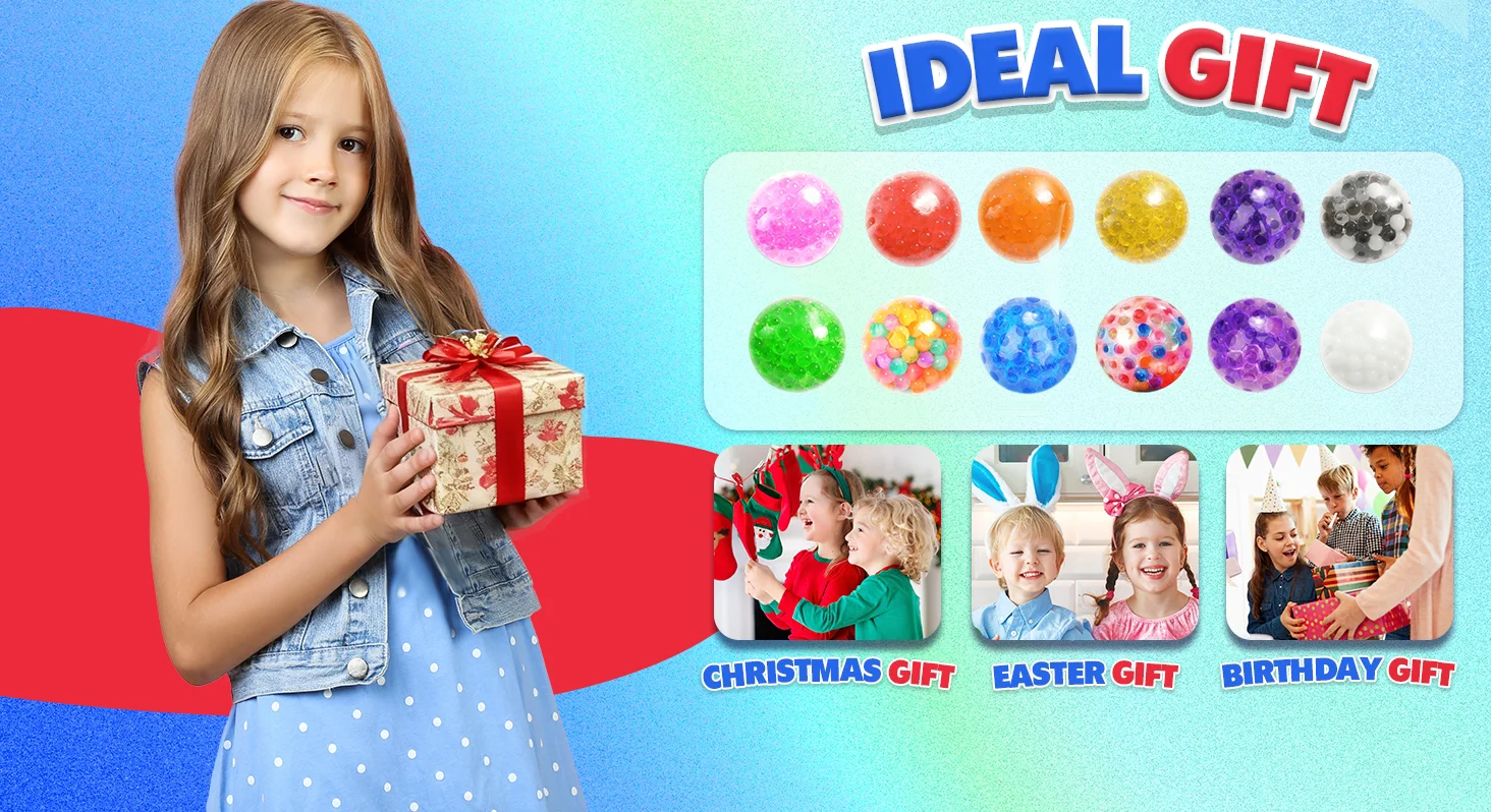 12–48 Stück MINI-Stressbälle, Zappelspielzeug, Quetschbälle, Squishy für Kinder, Klassenzimmer, Preis, Strumpffüller, Goodie Bags, Partygeschenke – Detail 5