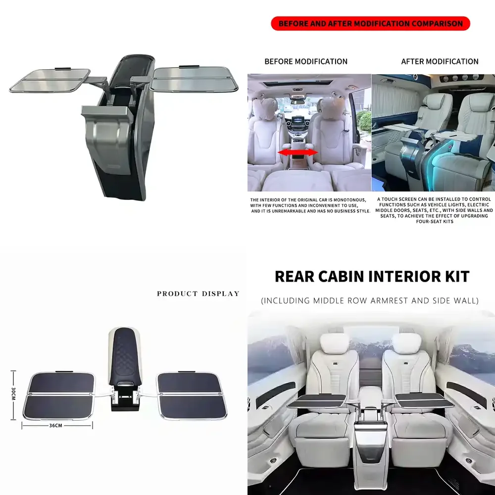

Large SUV Modified Interior Compressor Armrest Box Refrigerator with Storage Compartment in the Rear