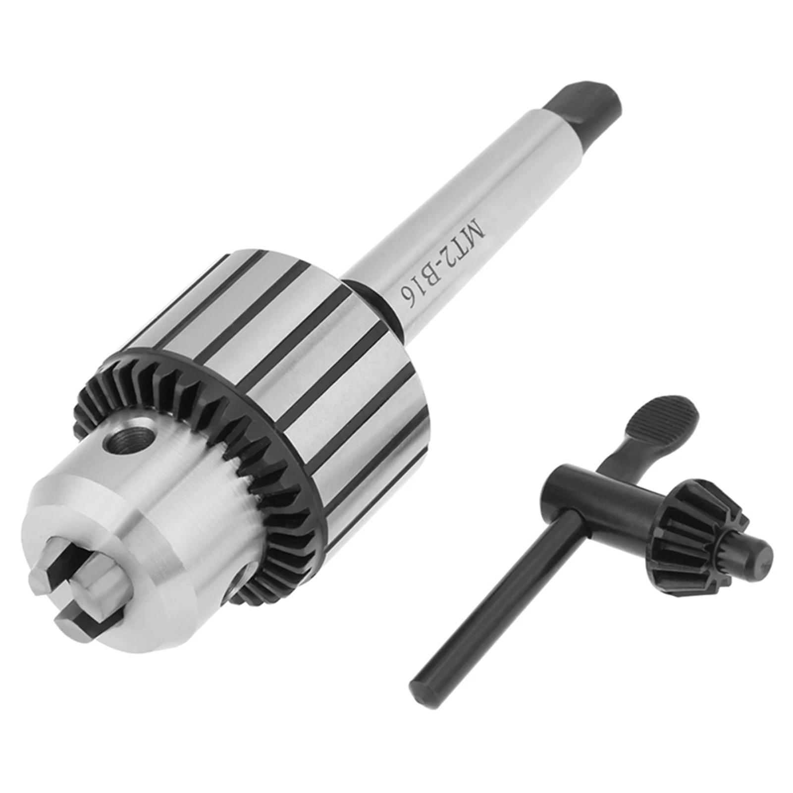 

1-13mm Capacity Carbide Steel MT2-B16 Arbor Key Type Drill Chuck Mini Lathe Tool