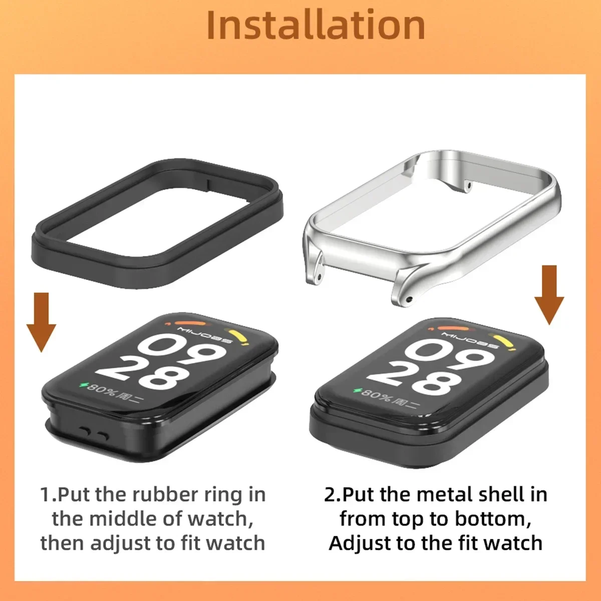 샤오미 레드미 스마트 밴드 2 스트랩 나일론 루프 팔찌, 스마트 워치 손목 벨트 액세서리