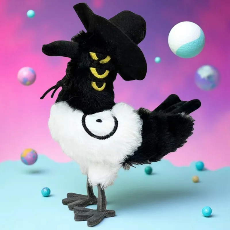 

Kpop Demon Hunters Plush Toy Cute Cartoon Bird Tiger Black Hat Magpie With 3 Eyes Plushie Anime Stuffed Doll For Xmas Gift