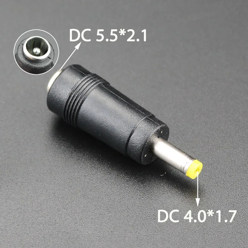 DC5,5X 2,1 MM Buchse Stecker Adapter Anschlüsse auf DC 7,9 5,5 4,8 4,0 3,5 3,0 mm 2,5 2,1 1,7 1,35 0,7 mm Stecker Netzteil – Detail 8