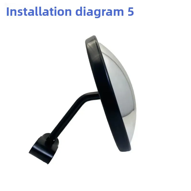 Truck Round Front Wide-angle Mirror Ground Mirror Reversing Widening The Field of View Blind Spot Reflective Rearview Mirror