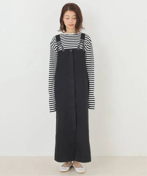 

Spring 2025 New Waed Casual Versatile Denim Overalls FRAMeWORK High Waist Long Skirt Retro Sle Women's Faion Premium Ha...