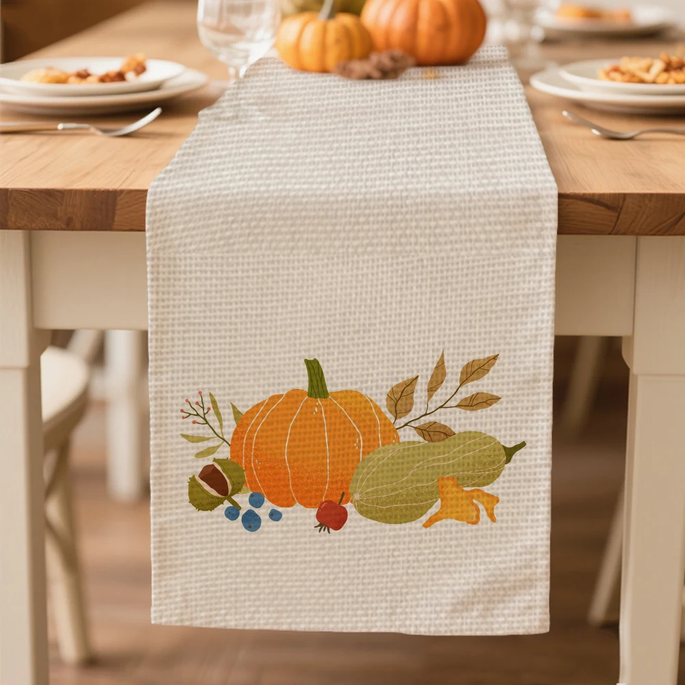 

table runners autumn Table decoration and accessories for Harvest Festival Thanksgiving Day tablecloth
