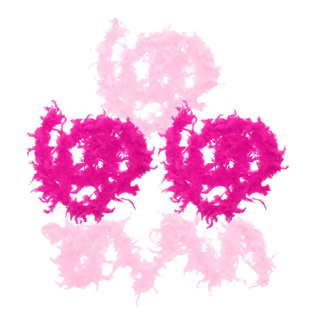 

4 pcs Plume Boa Trim For Party Costume Diy Crafts Long Boas Accessories Dress Up Clothing Sewing Women