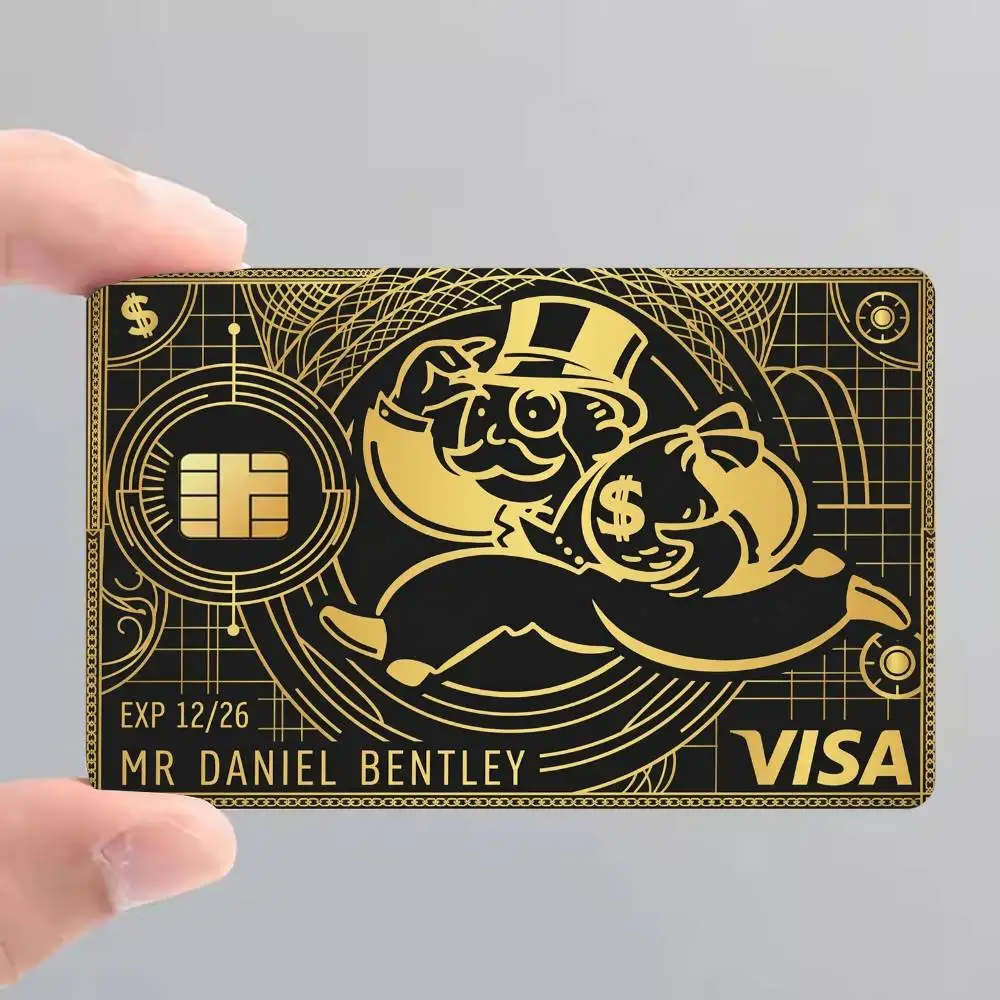 Billionaire Gift Ideas Millionaires Club Bank Credit Cards Bus Pass Stickers Cool Decoration Waterproof 4PCS Card