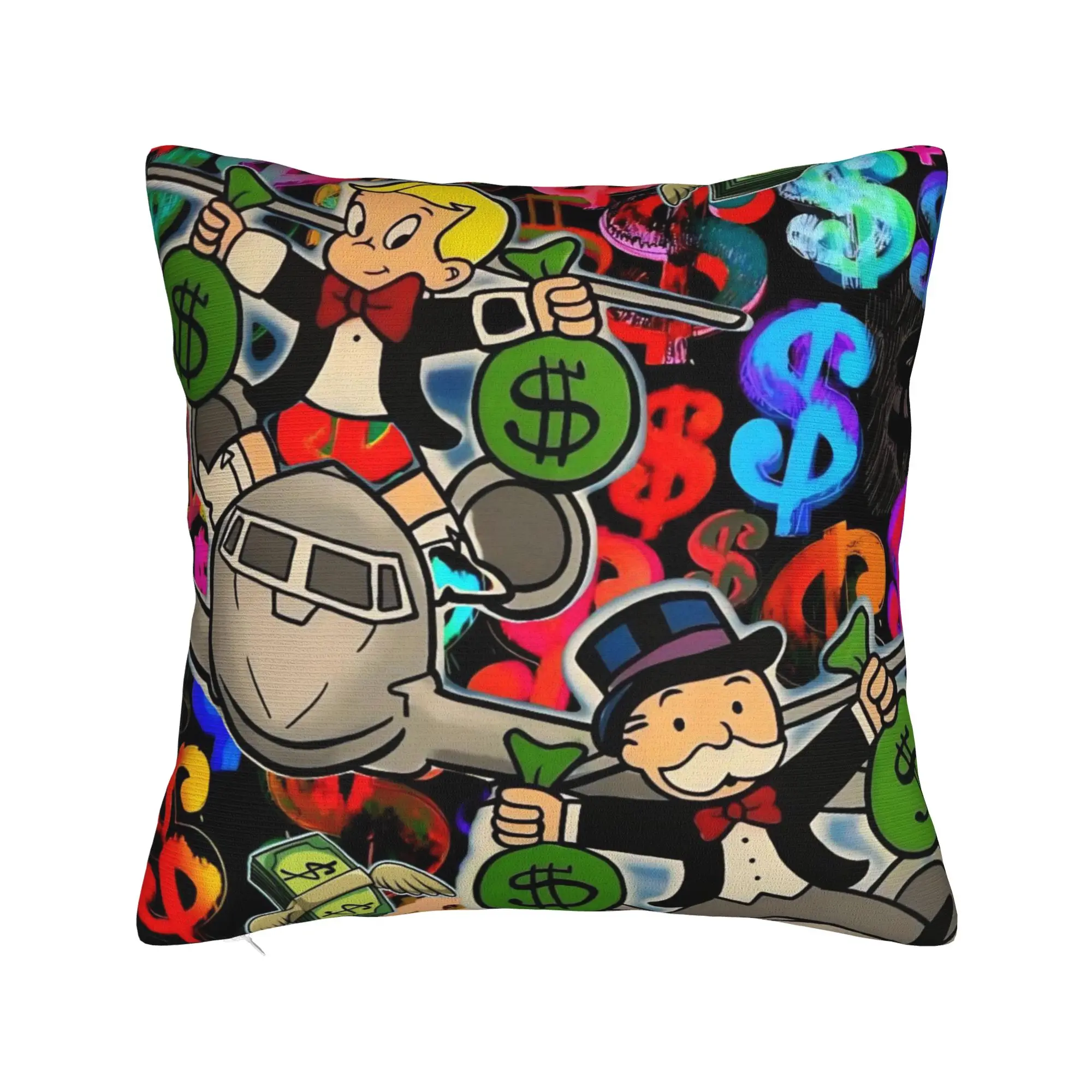 Alec Monopolys Pillowcase Stuff Printing Cushion Cover Decorative  Pillow Case Cover Bedroom Multiple Sizes