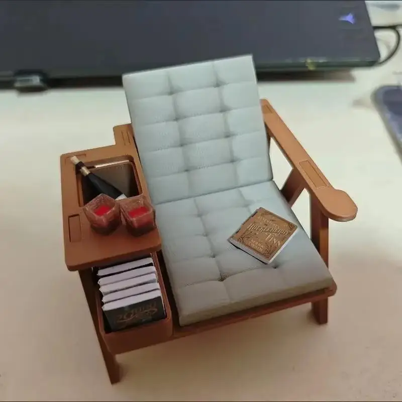 

DIY 3D Printed Dollhouse Armchair, 1:12 Scale Reading Chair for Creative Miniature Scenes & Desktop Decor