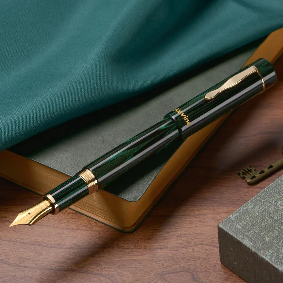 For Asvine 1PCS C2000 Cumberland Hard Rubber Pen Large Size 8 40 Nib Adult Office Business Gift
