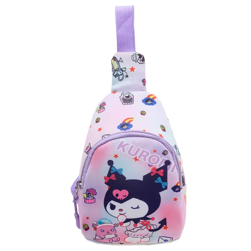 2023 Sanrio Crossbody Bag Kawaii HelloKitty Kuromi Cinnamoroll New Children\'s Cartoon Zero Wallet Cute Girl Shopping Storage Bag