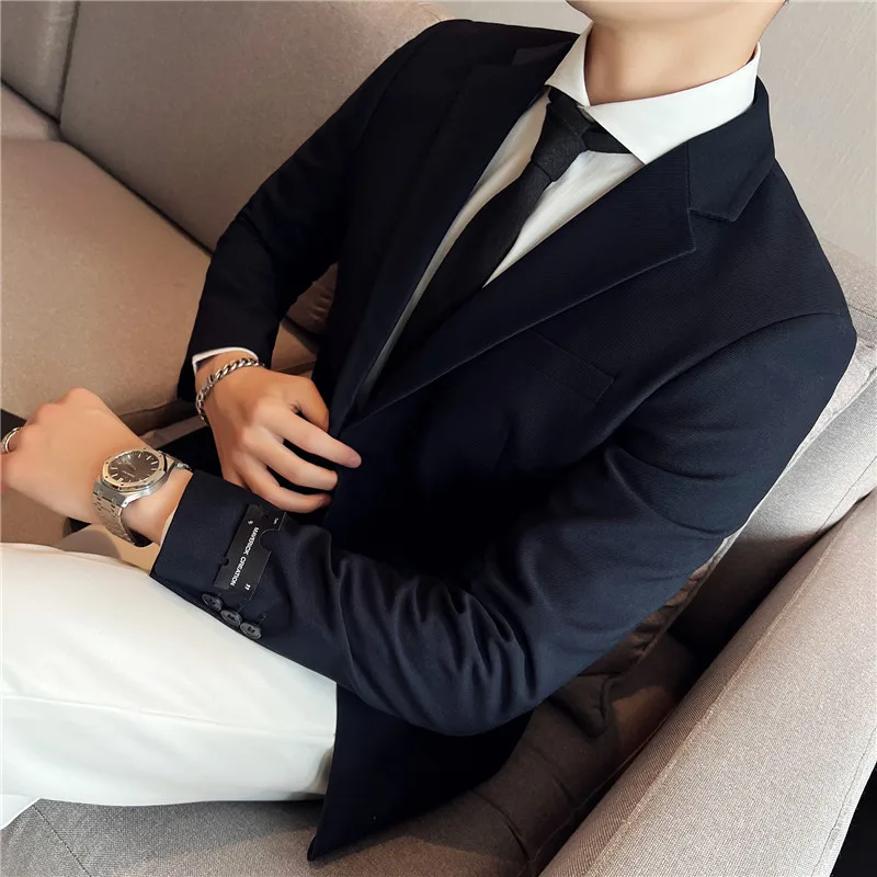 Single Breasted Jack Business Casual Suit46