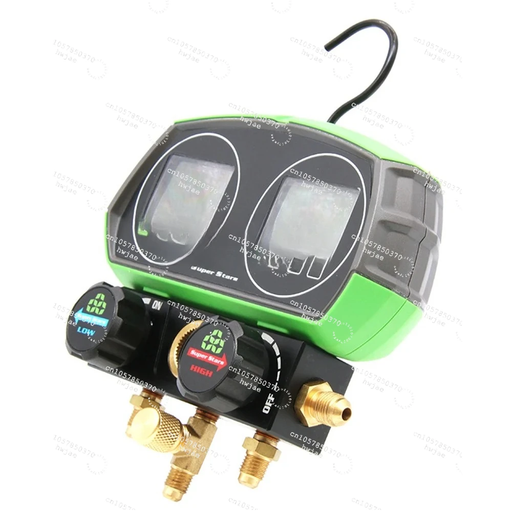 

Air Conditioning Refrigerant Pressure Gauge Electronic Fluorine Meter R12 R22 R134a R404a 410a Fluorine Filling Tool ST-B168D