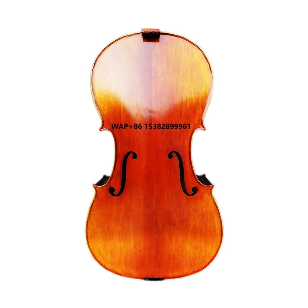 Seasound Factory's Professional Maple Handmade Flame Cello JYC03 and High Quality Violin