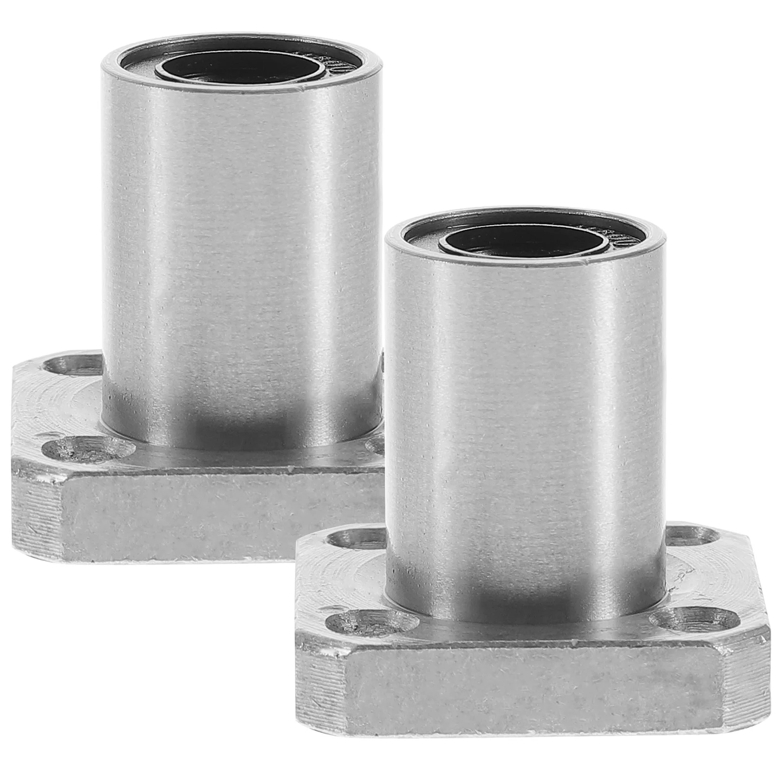 

2pcs Flange Bearing Linear Square Motion Bushing for Shaft Steel High Grade Long Life Extra Long Bearings Ball Bearings