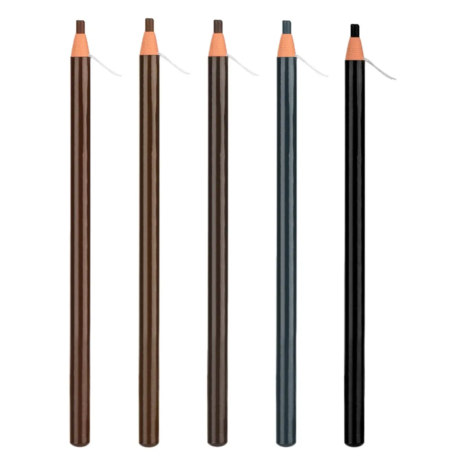 Eyebrow Pencil Waterproof Easy Coloring Brow Marker Pen Set for Shaping Outlining for All Skin Types