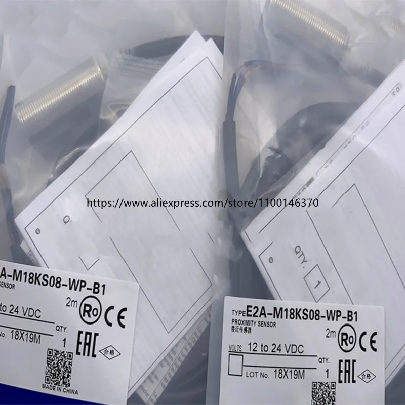 3Pcs New High Quality proximity switch  E2A-M18KS08-WP-B1 E2A-M18KS08-WP-B2 E2A-M18KS08-WP-C2