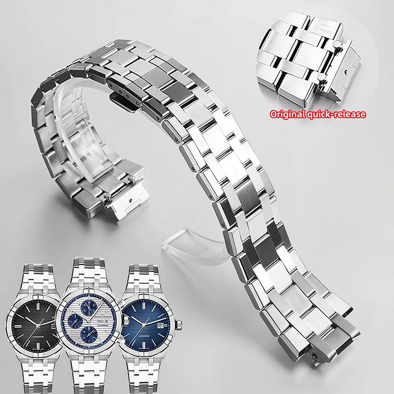 AI6038 Stainless steel Quick release Bracelet For Maurice Lacroix AIKON AI6008/6007/AI6058/1108 Watch strap 316L steel band Men