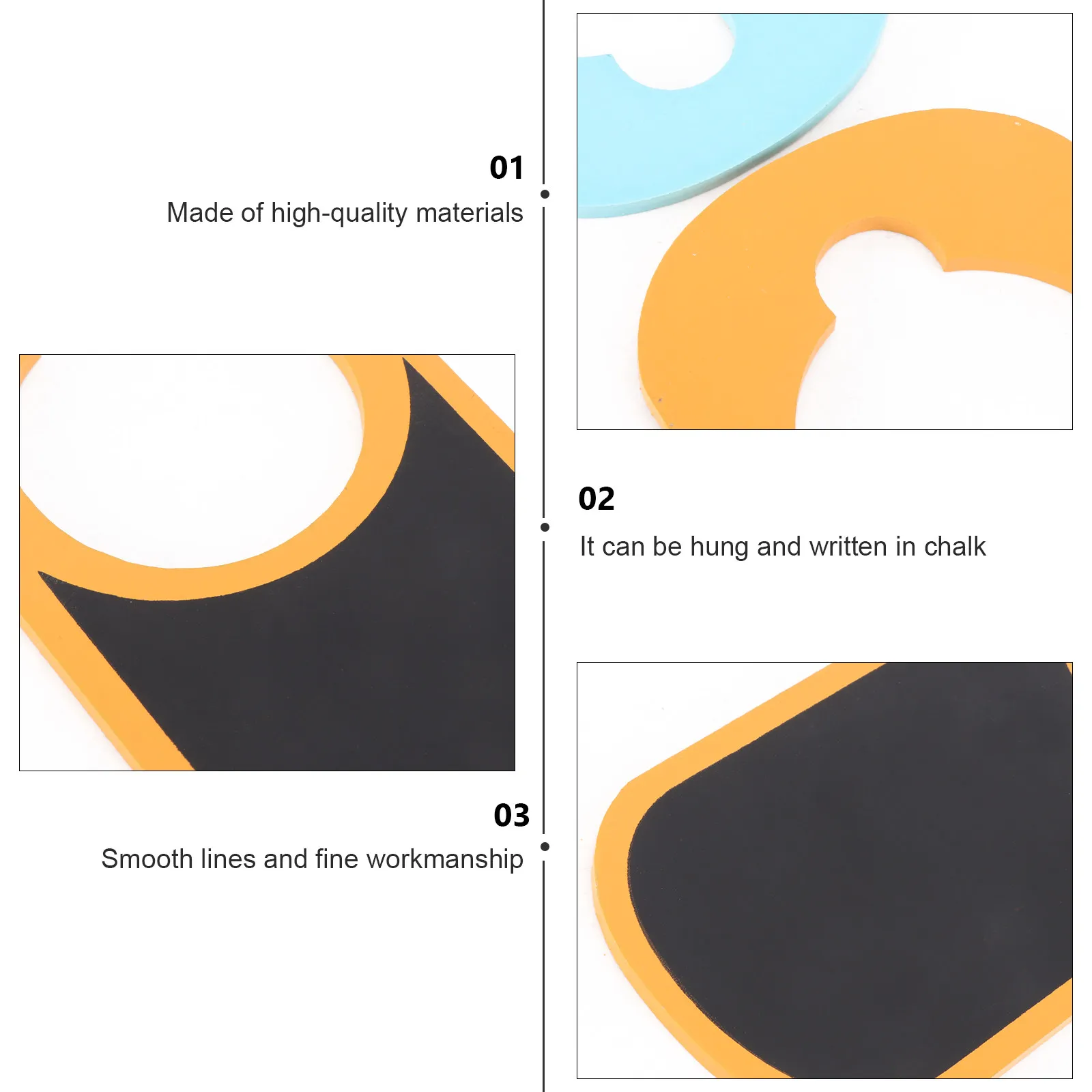 

2Pcs Message Board Sign Do Not Disturb Door Hanging Chalkboard Reusable Wood for Bedroom Office Hotel Modern Decorative Design