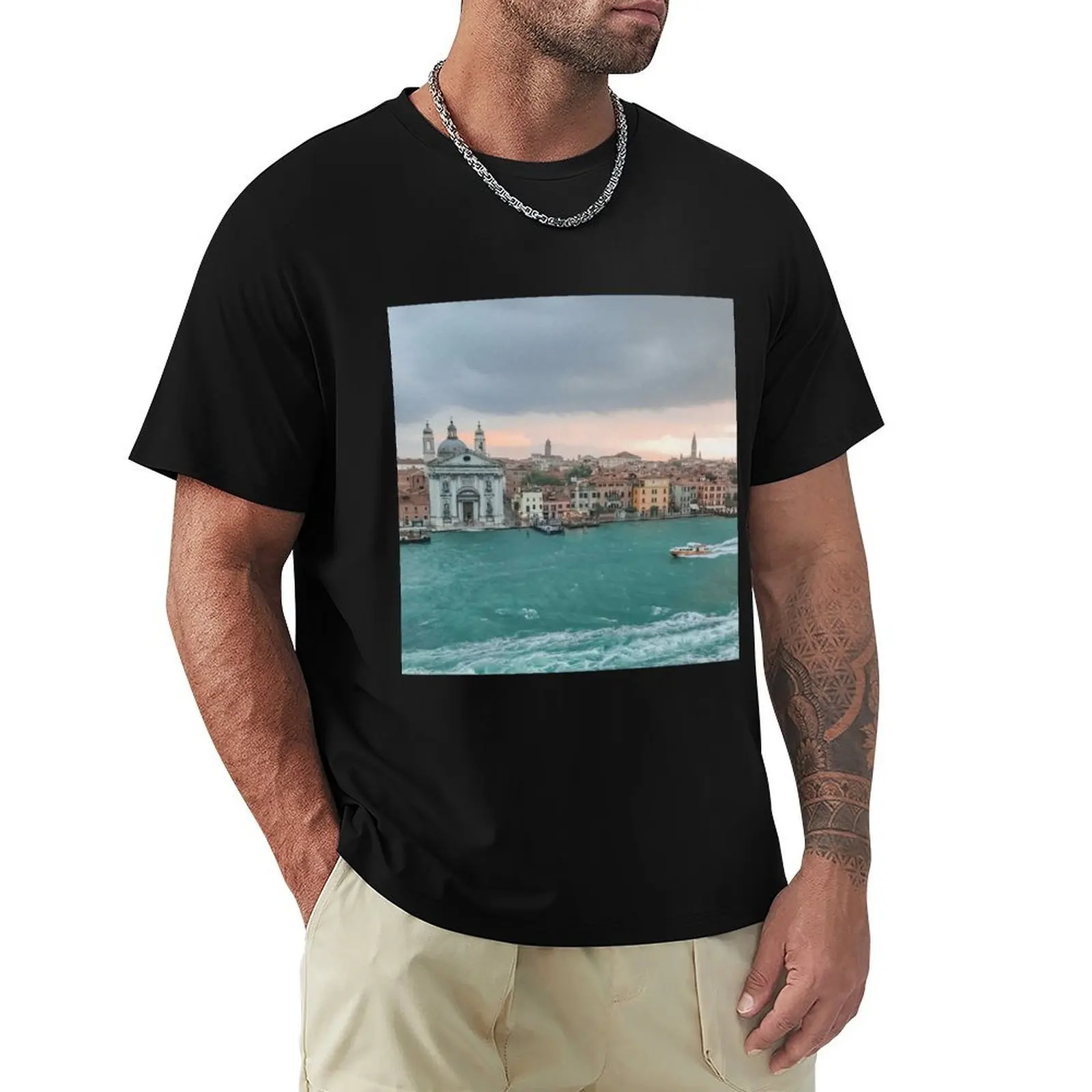 

Venice Landscape Cruise T-Shirt Work Outdoor Short Sleeve Tee