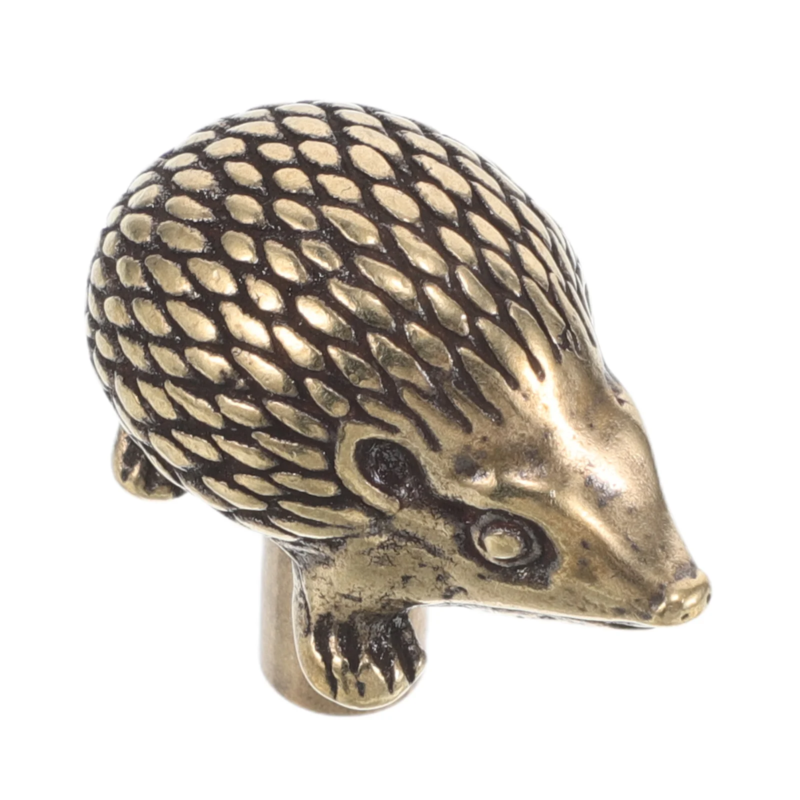 

Brass Hedgehog Shaped Knob Vintage Cabinet Hardware European Style Door Handle Decorative Dresser Handles Unique Drawer
