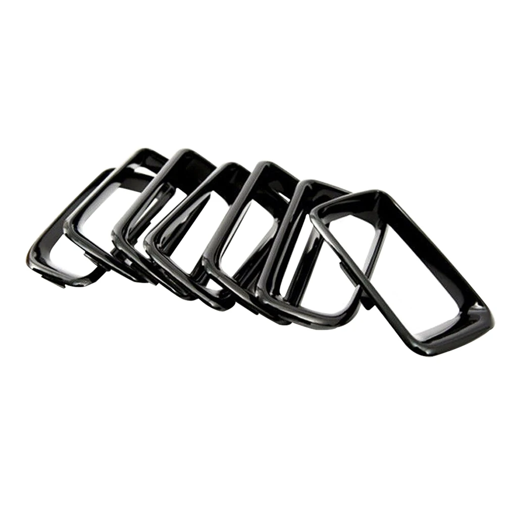 7PCS Front Grille Cover Grill Ring Inserts Frame Trims Kit 68109865AA for Jeep Compass 2011 2012 2013 2014 2015 2016