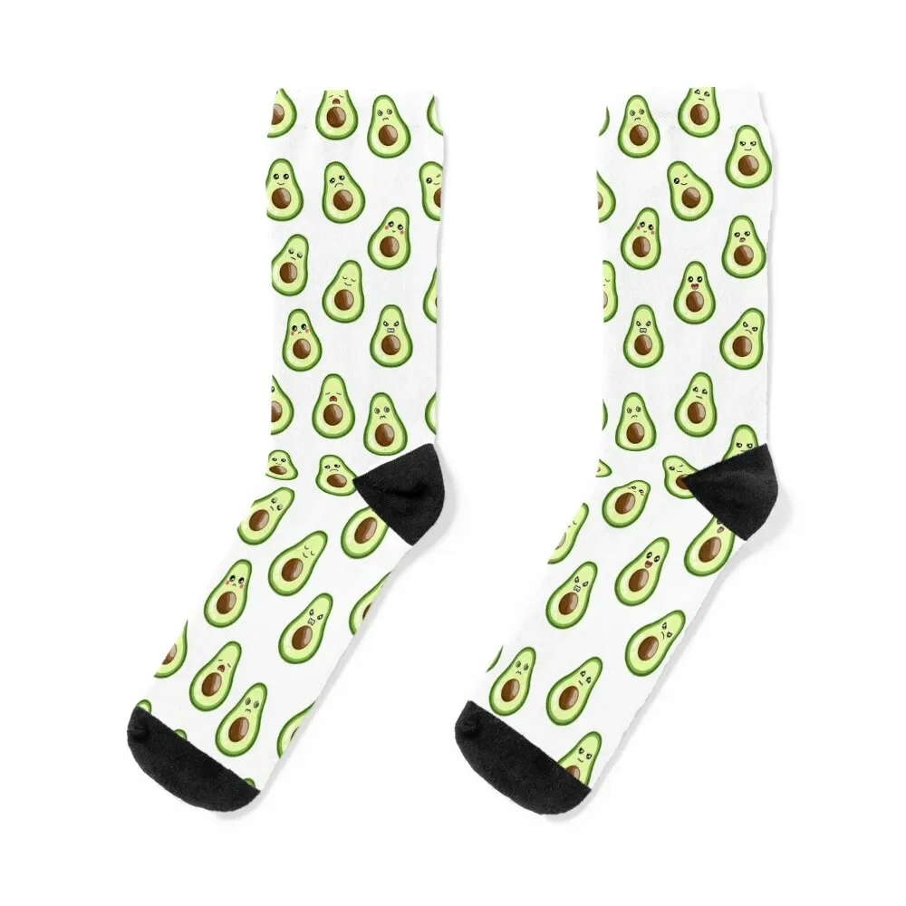 

funny avocado emoticons Socks Lots Climbing Men's luxury Boy Socks Women's