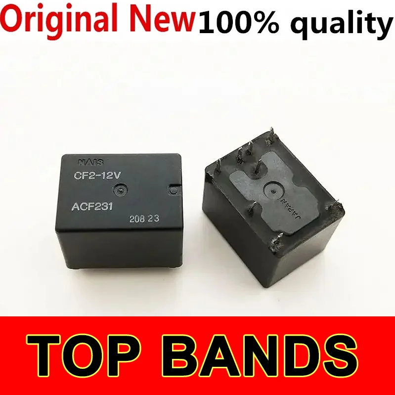 

10 PCS 12V Relay CF2-12V ACF231 12VDC 10Pins IC Chipset NEW Original